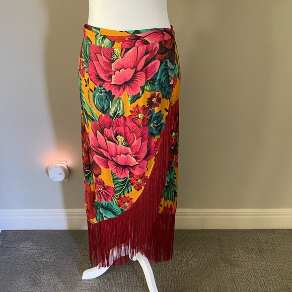 FARM Rio Dresses & Skirts - FARM by Anthropologie Women’s Rio Benita Floral Skirt